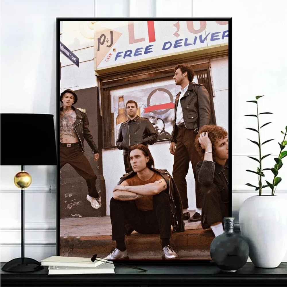 Neighbourhood Band Poster Gallery Prints Self Adhesive  Home Decor Decoration Wall Decals Living Room Sticker