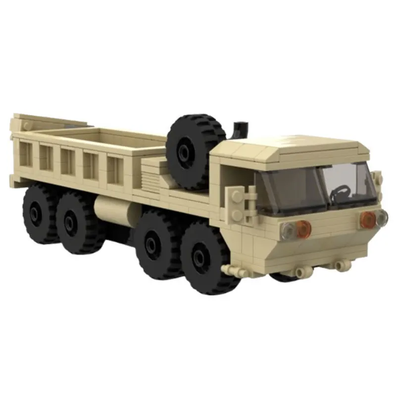 

WW2 HEMTT Military Vehicles 8x8 Oshkosh Transport Truck Building Blocks Model Puzzle Collectible Combat Weapoons Toys Kids Gift