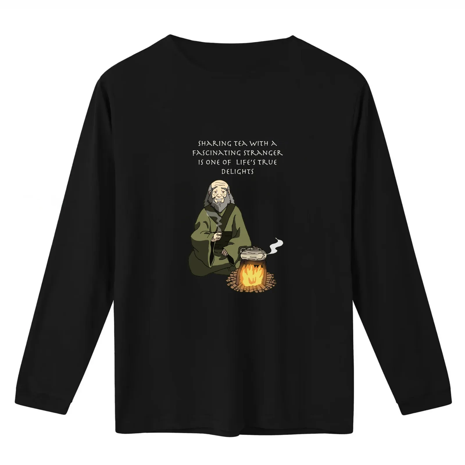 Iroh - Tea With a Stranger - T-Shirt Summer Casual Cotton Tee Unisex Men Women