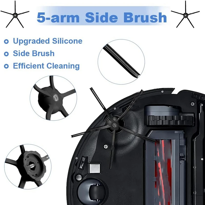 AC39-Per Roborock S7 Maxv Ultra / S7 Pro Ultra Aspirapolvere Spazzola laterale principale Mop Panno Filtro Hepa Sacchetti per la polvere Accessori