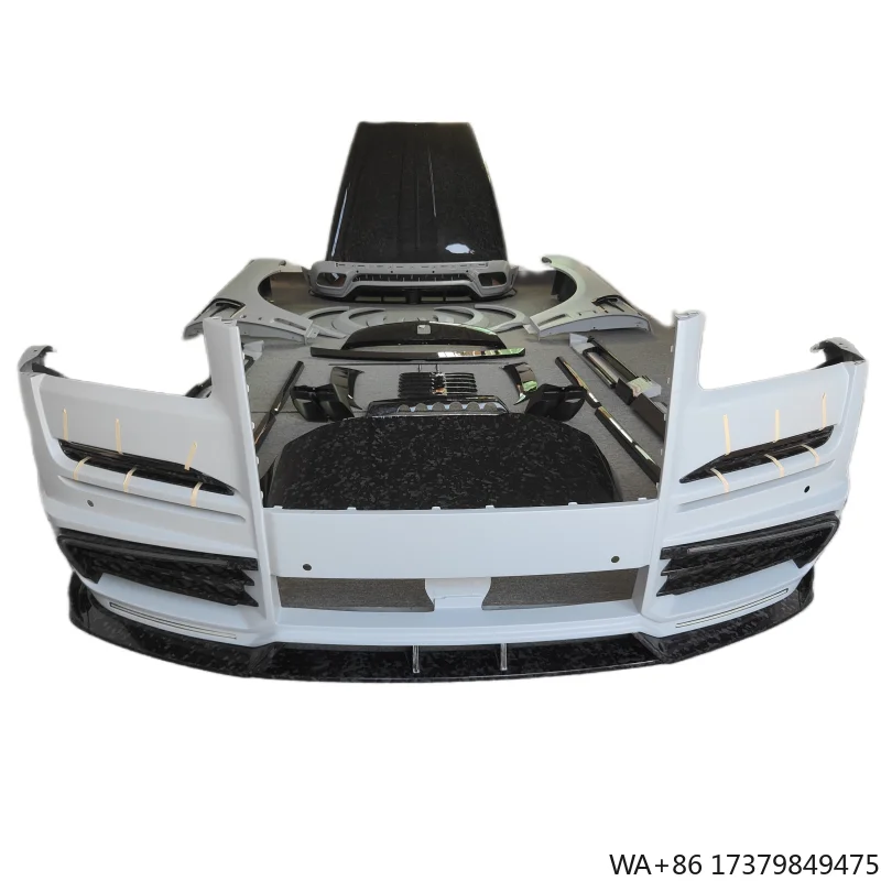 

M-style Forged Dry Carbon Fiber Complete Body Kit for Rolls Royce Cullinan Front and Rear Bumpers Fenders Side Skirts Hood