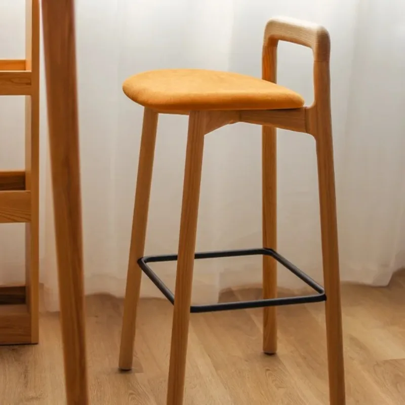 

Reception Simple Backrest Commercial Aesthetic High Bar Chairs High-quality Designer Salon Comfortable Ergonomic Furniture