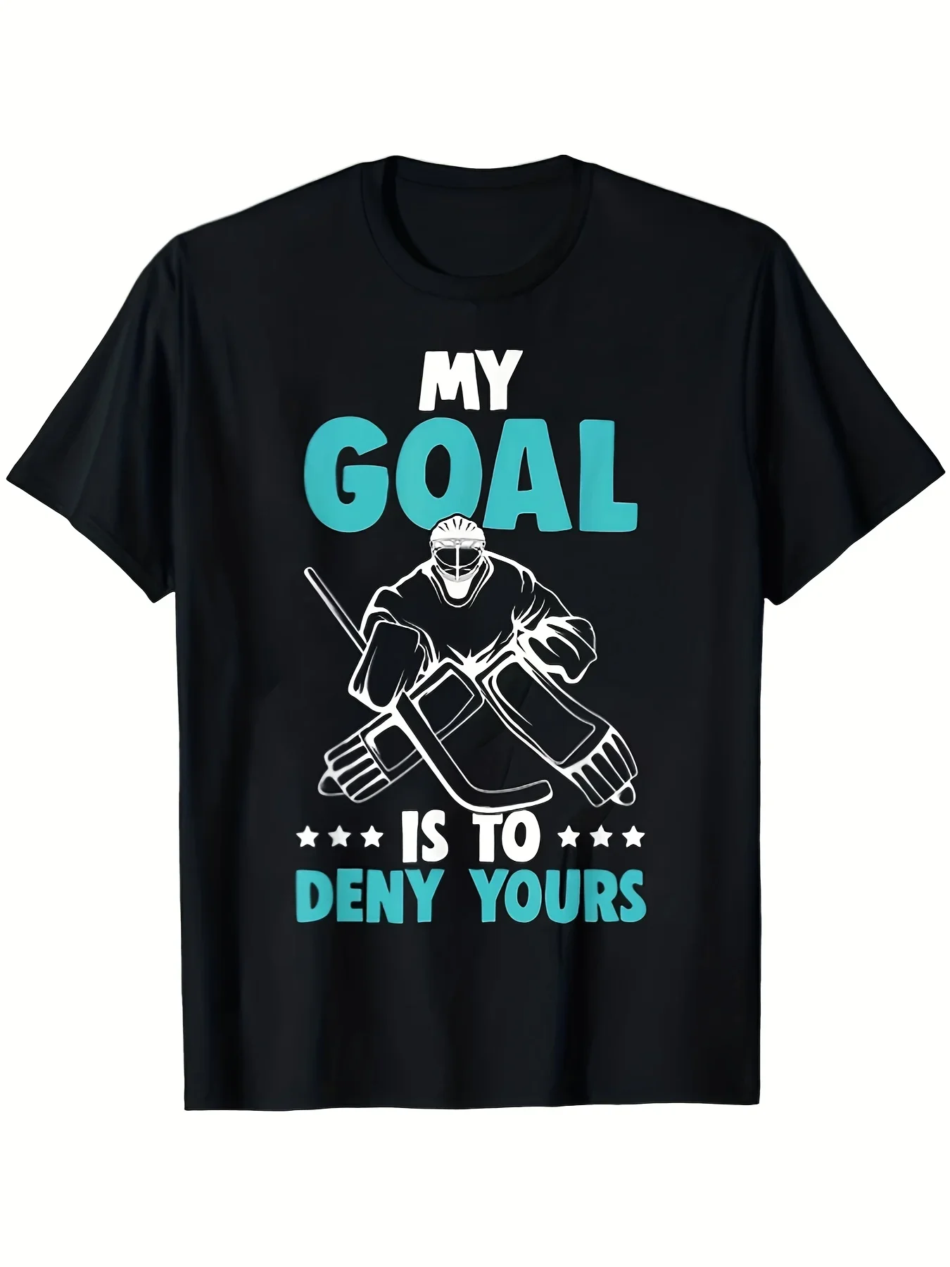 New Men'S Short-Sleeve Round Neck T-Shirt with The Slogan 