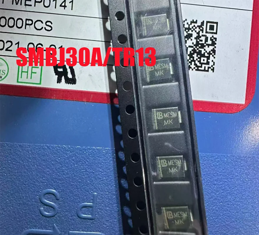 50PCS SMD TVS Diode Unidirectional SMBJ  SMBJ30A MK  DO-214AA，Transient Voltage Suppression 0 so
