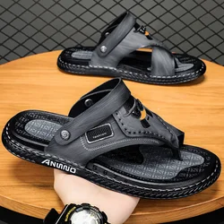 Men's Sandals Wholesale Summer Soft soled Anti slip Beach Shoes Men's Large New flip-flops Casual Outwear Sandals