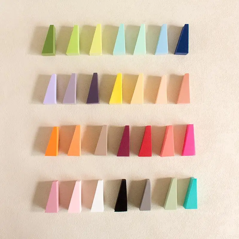 10/50/100Pcs Wedge Shaped Soft Mini Makeup Sponge Foundation Powder Wet And Dry Sponge Makeup Beauty Tools