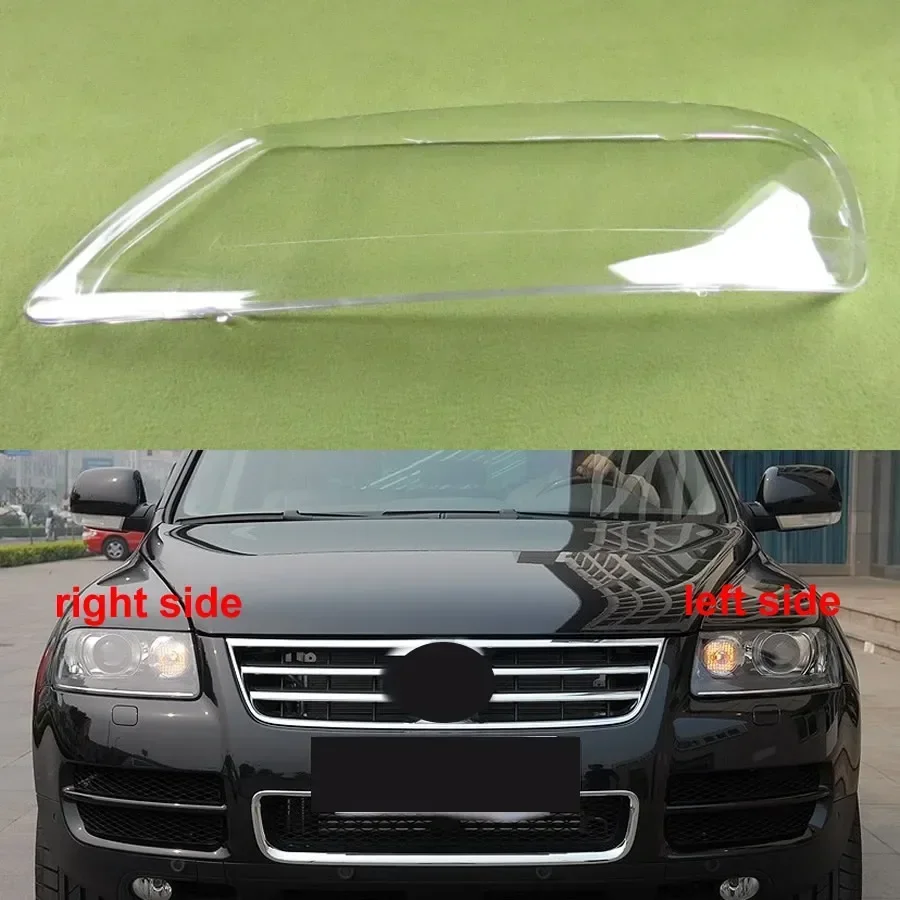 Dla Volkswagen VW Touareg 2003-2006 obudowa reflektora przezroczysta osłona maski osłona reflektora z pleksiglasu zastępuje oryginalny obiektyw