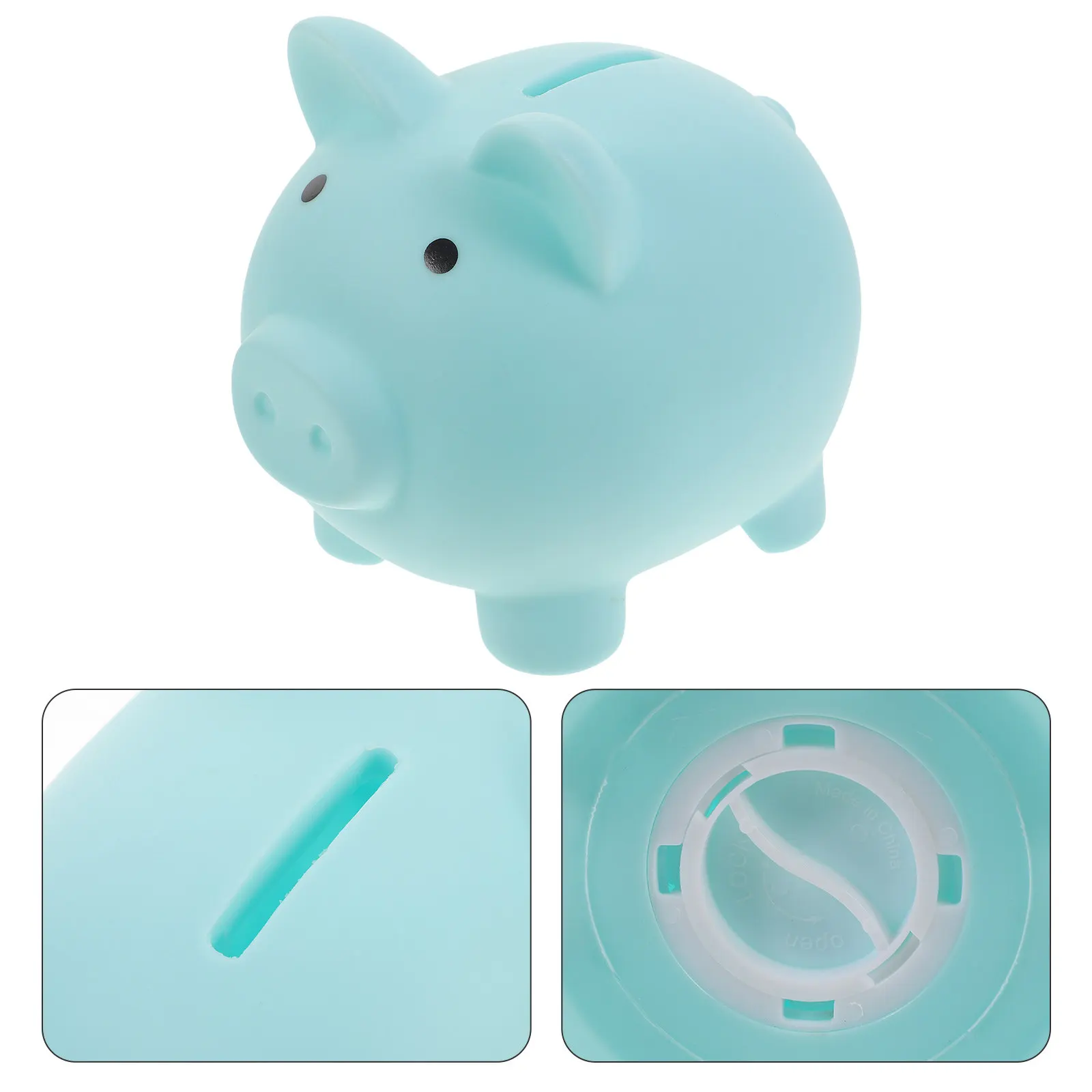 

Pig Shaped Piggy Bank Lovely PVC Coin Box Desktop Saving Pot Creative Money Container for Kids Boys Girls Toddler Piggy Bank