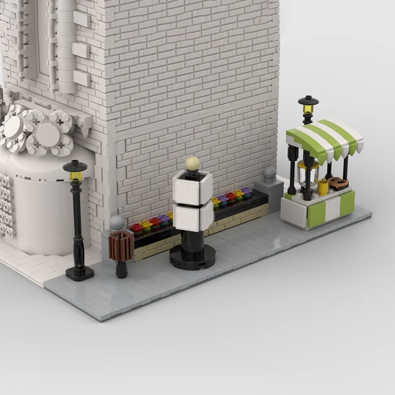 2188 pièces Street View coin bâtiment modulaire bloc de construction modèle enfants Puzzle bricolage assemblage blocs de construction cadeau de noël