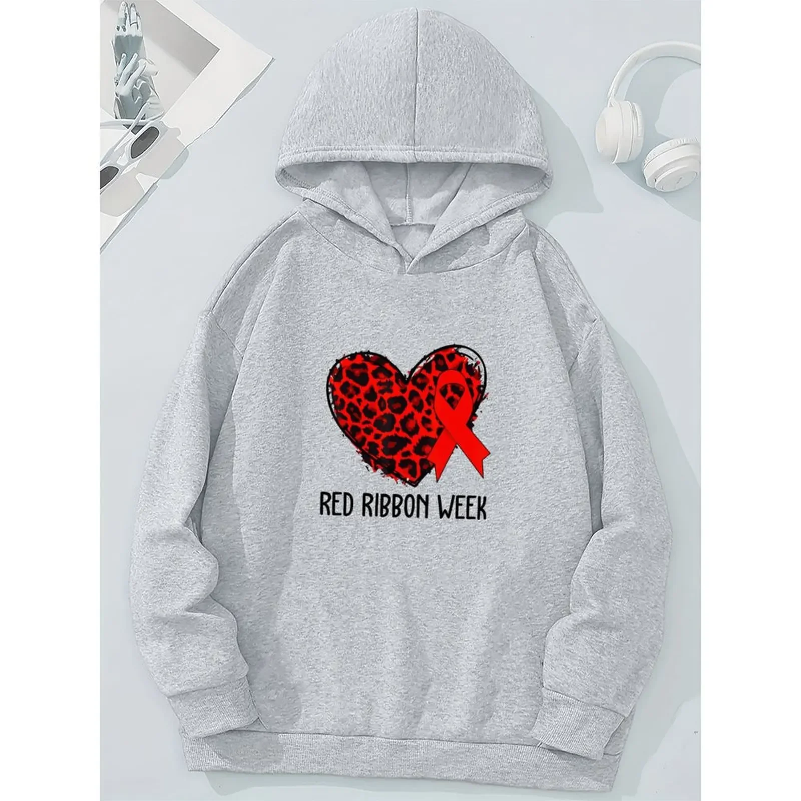 

Fashionable Hoodies For Daily Use Hoodies Black,Grey As Pictures Show Women Sweater Hooded Design Regular Length