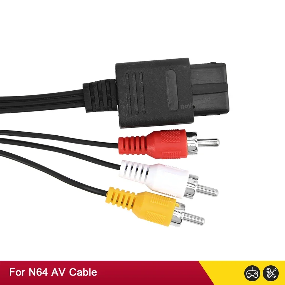 10PCS 1.8M AV Cable Composite Video Cord 6 Feet Line Compati