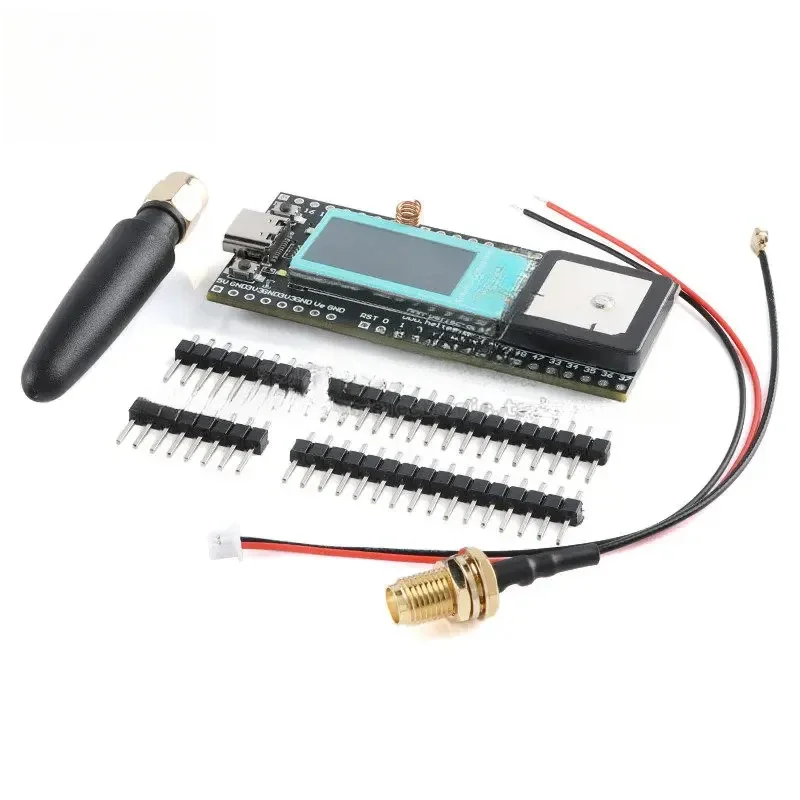 VoltSESP32 LoRa GPS Wireless Tracker Development Kit 0.96 Inch LCD Screen Type‑C WiFi Bluetooth For Vehicle Pet Kid Location Mon 5