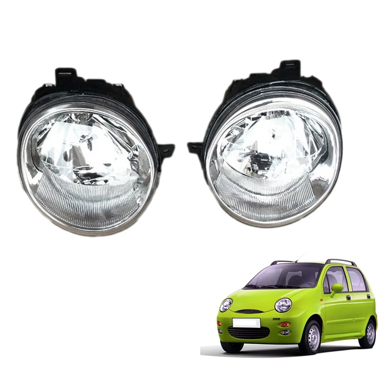 Auto Front Headlight Assembly For CHERY QQ Clear Lens Headlights Lamps