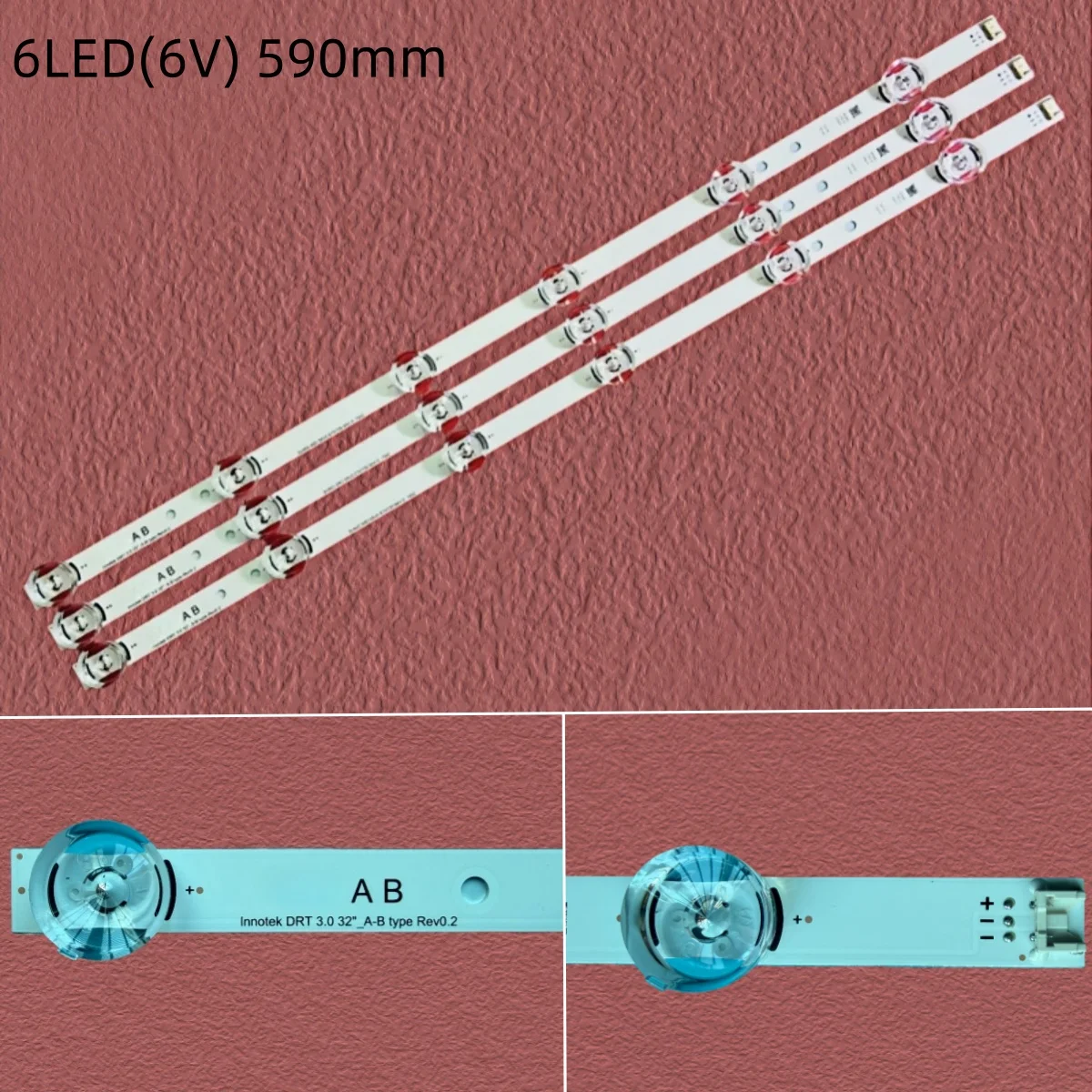 

Новая светодиодная подсветка (3 шт.) для ремонта телевизоров 32 дюйма: 32LF5610, 32LF592U, 32LF595B, 32LF595D, 32LF595Z, 32LF5800, 32LF5809