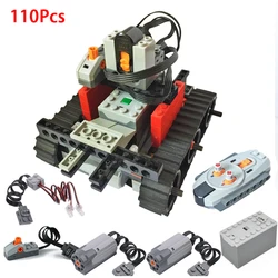 In Stock Technical RC Catepillar Tracked Vehicle Tank with Lights Building Block DIY High-Tech Brick Car Model Children Toy Gift