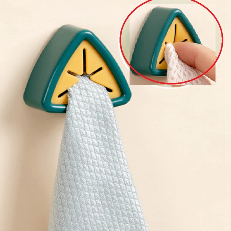 خطافات مناشف المطبخ ذاتية اللصق ، حاملات مناشف الأطباق ، خطاف مثبت على الحائط ، 6 عبوات