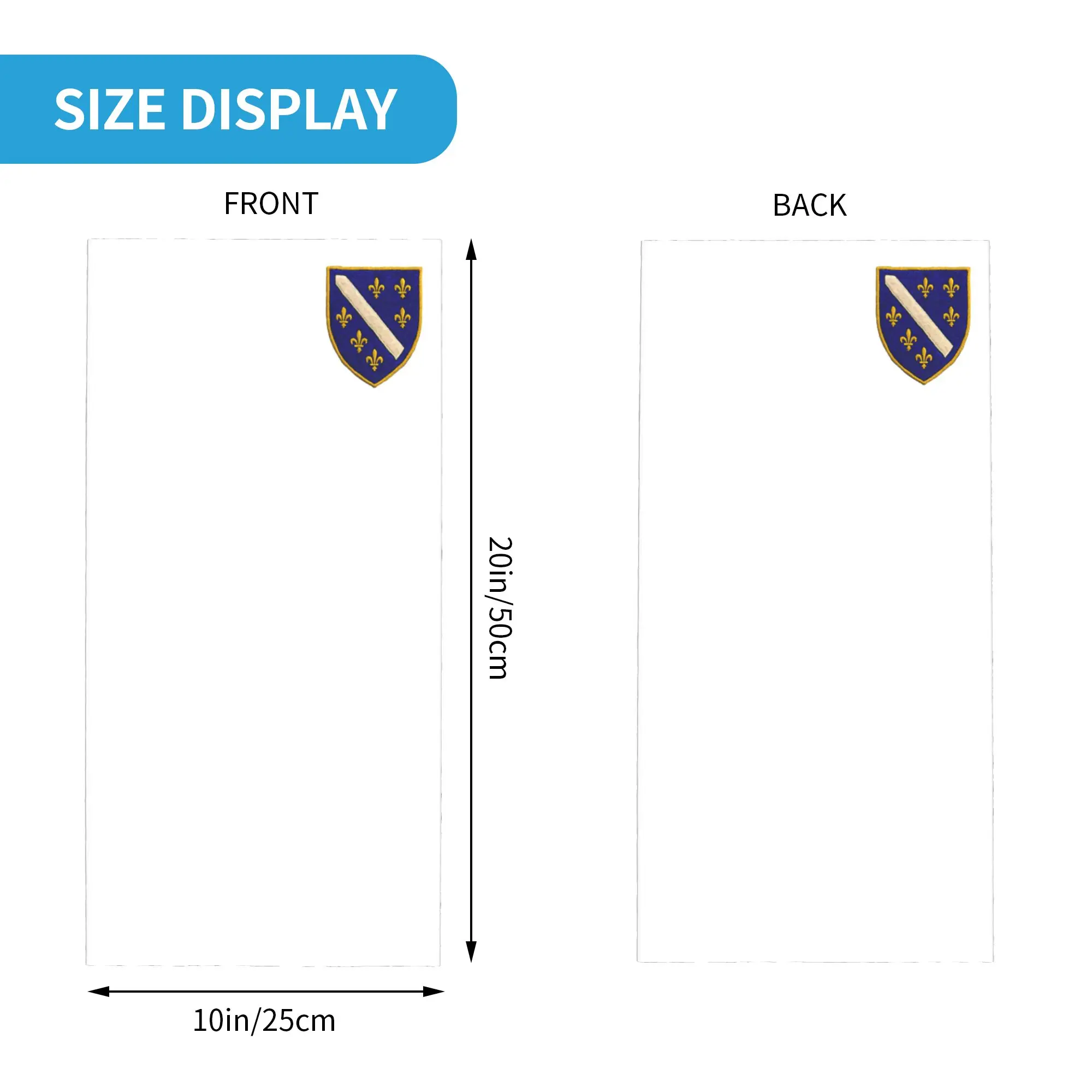 Bosnia and Herzegovina Heritage Bandana Neck Cover Balaclavas Wrap Scarf Print Bosna Lily Shield Headband Running Adult Washable