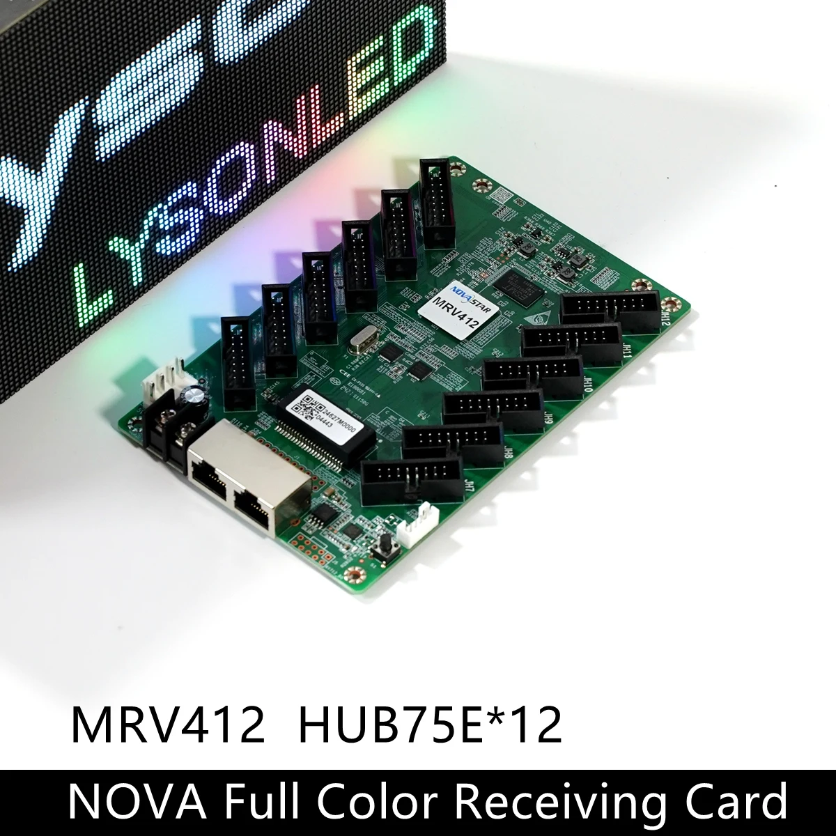 Novastar MRV412 LED Video Wall Receiving Card Large Display Screen RGB Matrix Hub75 Full Color Module Controller