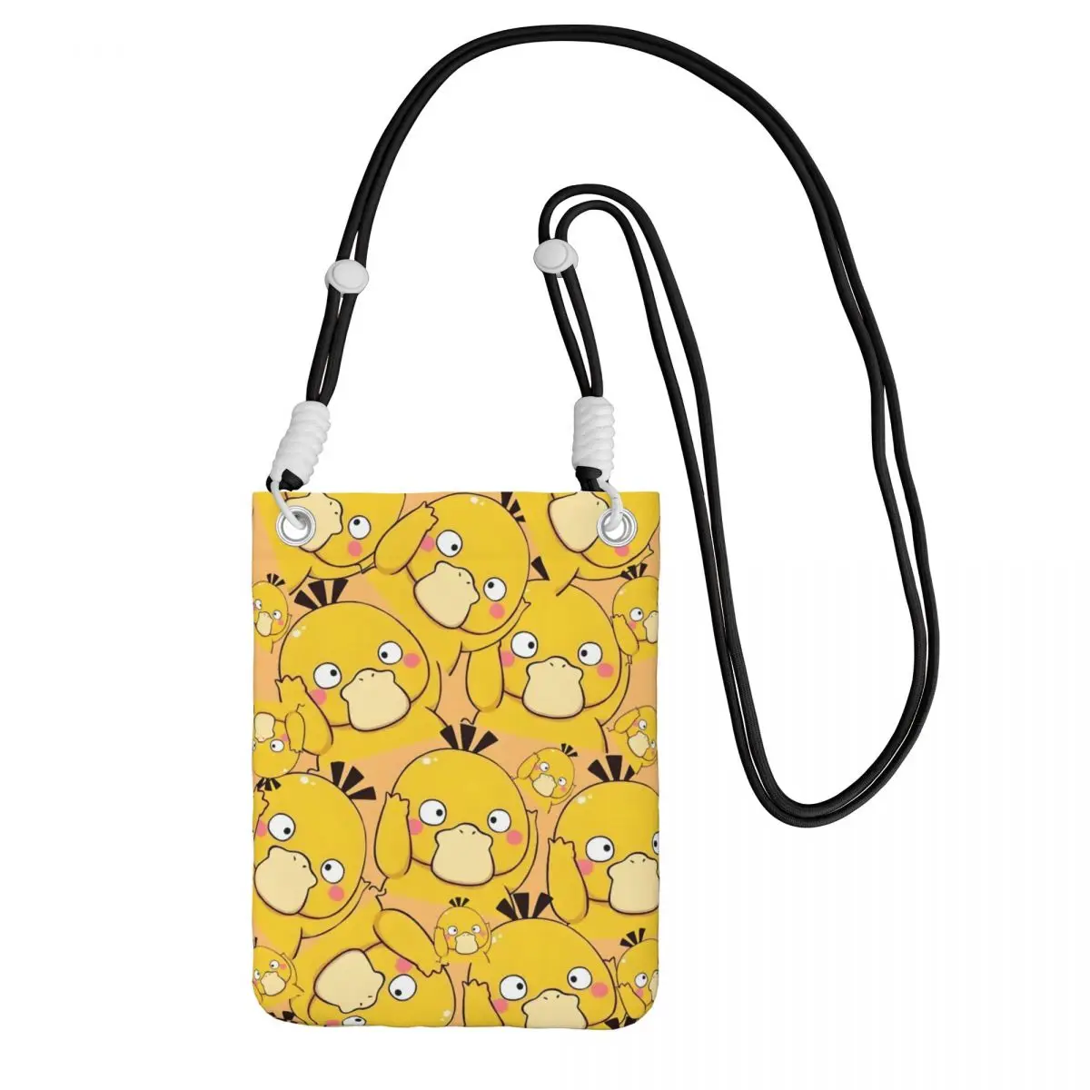 

Custom P-Psyducks Carry A Mobile Phone Bag Diagonally Women Men Animated Film Shoulder Crossbody Bag Adjustable Length City Walk