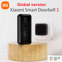 Global version Mijia Smart Doorbell 3 180°Large FieldView 2K Ultra HDResolution AI Humanoid Recognition Remote Realtime Viewing