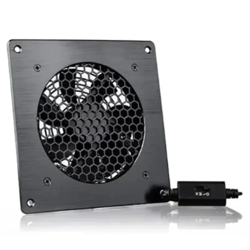 Double 12025 USB Speed Controller Mini Fan with Adapter Dual Set 120x120x25mm 5V DC Cabinet Air Exhaust Cooling Fan