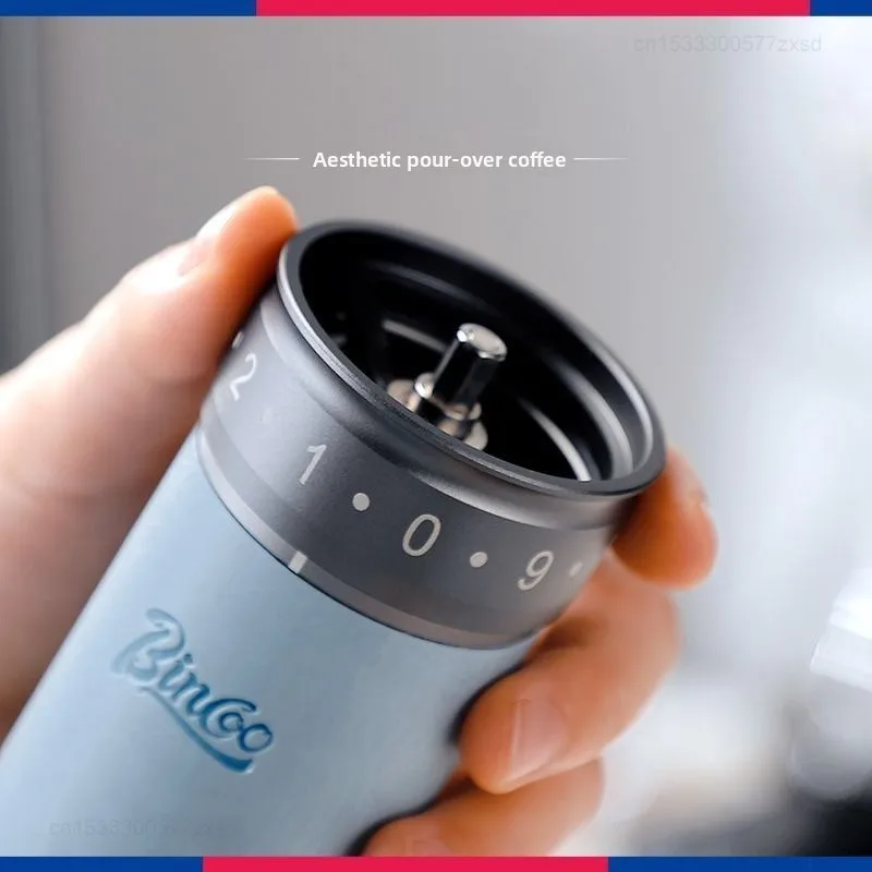 Bincoo Bearing Adjustable Coffee Bean Manual Coffee Grinder Stainless Home Portable Professional Hand Crank CoffeeGrinder