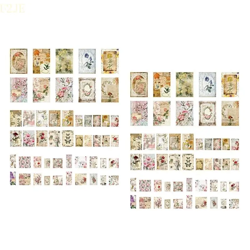 U2je 100 листов эстетические скрапбукинг декоративные бумажные журналы поставки украшения для журнала «Планировщик»