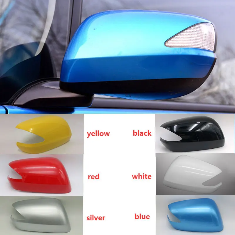 For Honda Fit Jazz 2008 2009 2010 2011 2012 2013 Car Door Rearview Mirror Cover Side  Housing with  Light Version