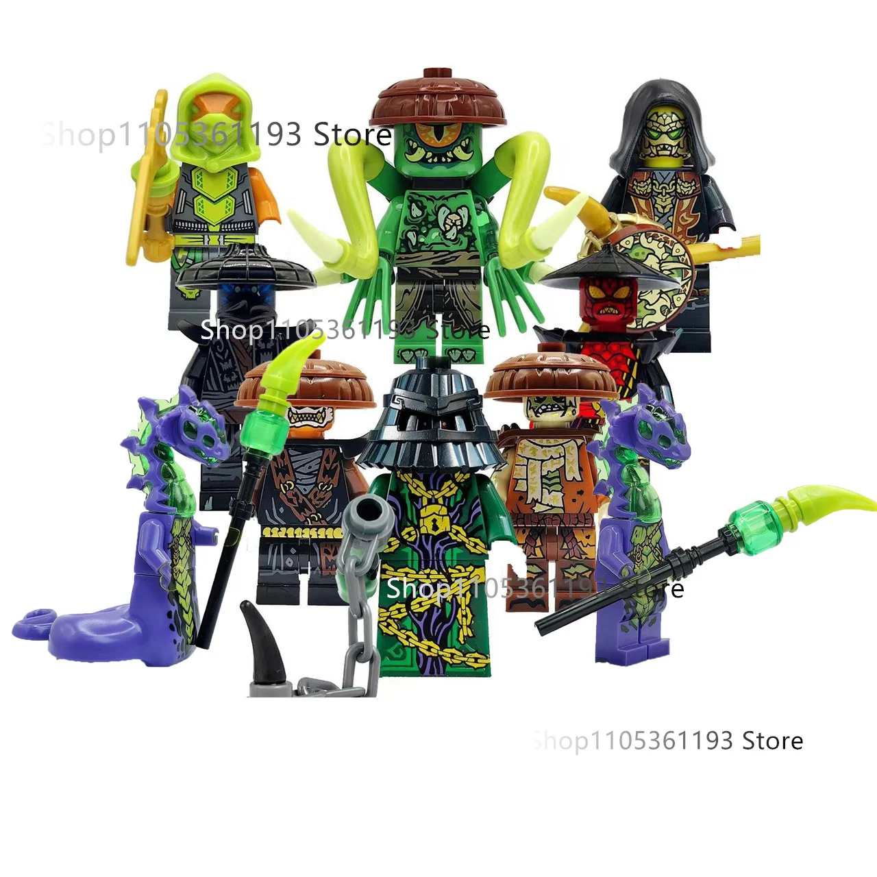 Bloques de Construcción de Anime y Dibujos Animados, Ninja Forbidden Five Toy Dragons Rising, Nokt, Rox, Zarkt, Drix, Master Wu, Regalos DIY