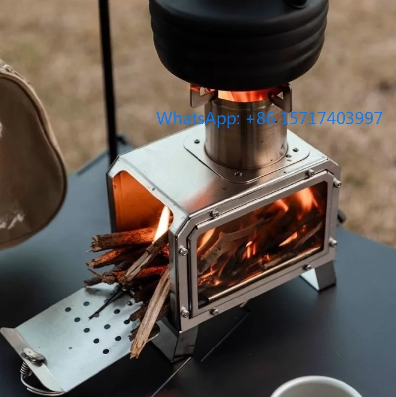

Tent heating stove Camping picnic stove Stainless steel thickened