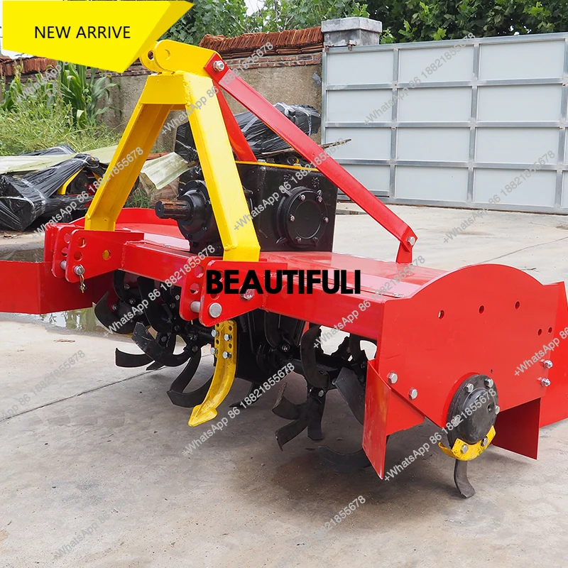 ploughing ridge-raising machine Customized double ridge surface ditching four-wheel tractor with rear ridge-raising device