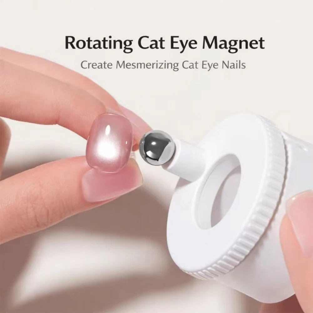 Rotierender Katzenauge-Nagelmagnet Multifunktionaler Breiter Lichteffekt Glasperlen-Effekt Starker Automatischer Magnet für Gel-Nagellack – Detail 2