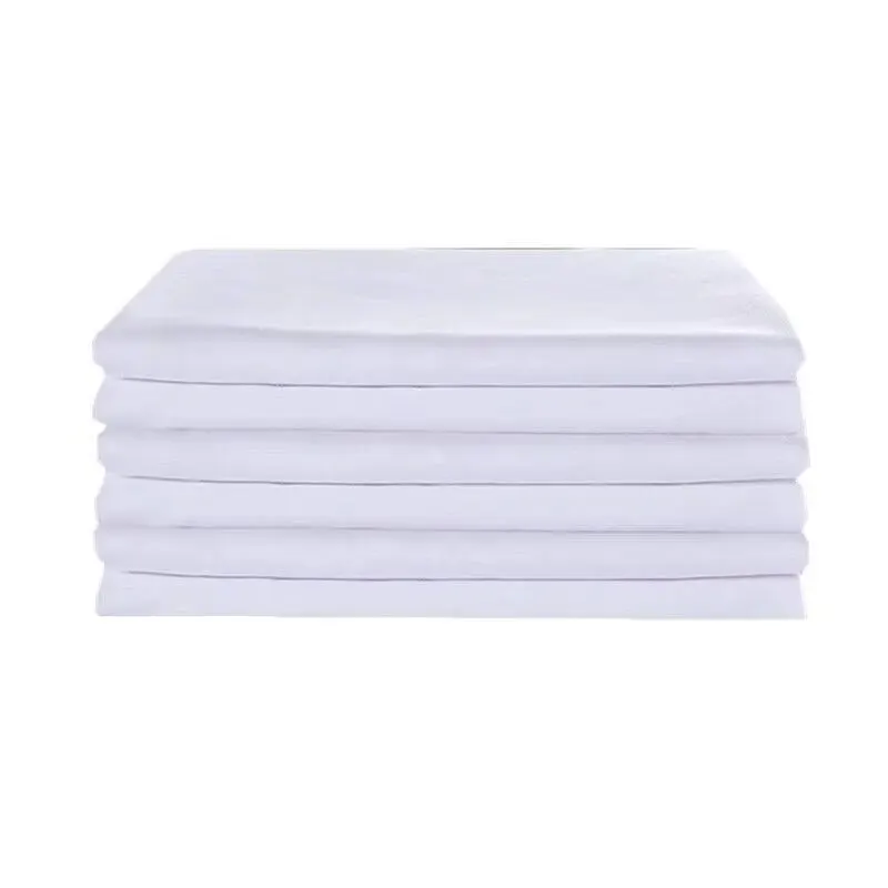 120x210cm Solid White Flat Sheet Polyester Bedding Sheets Sanding Flat Bed Sheet For Students