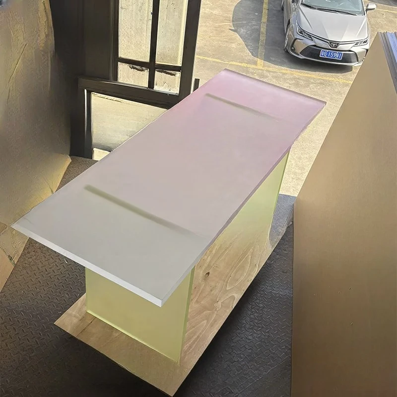 Acrylic gradient table, frosted dining table, coffee shop, clothing store, modern minimalist Italian minimalist desk
