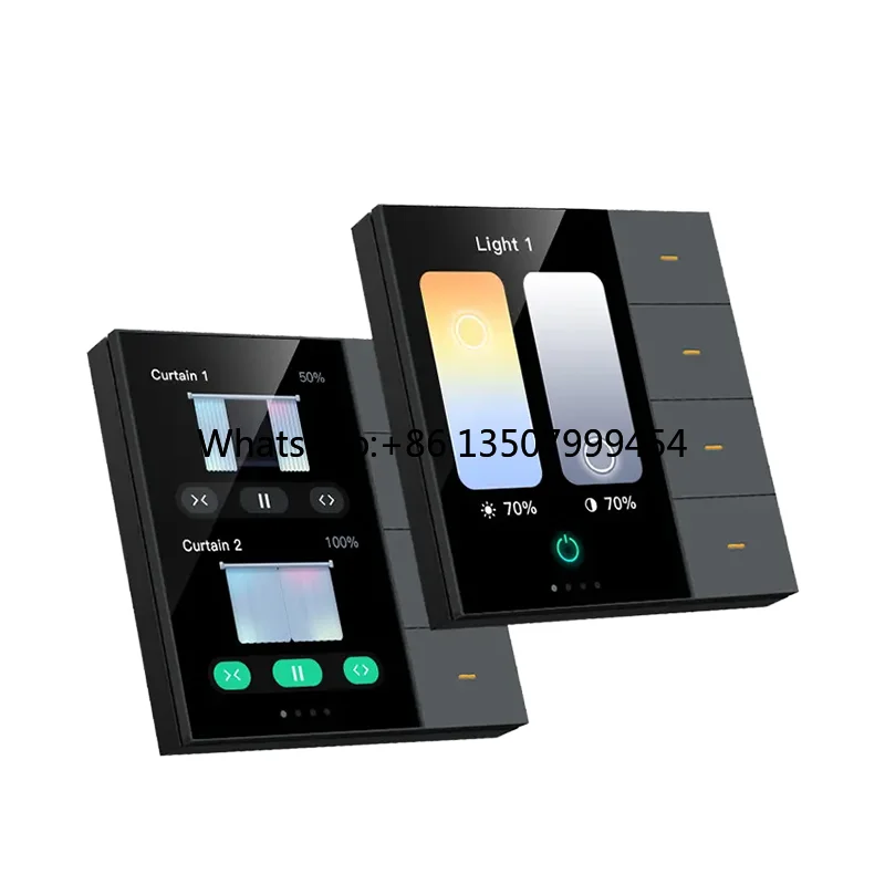 

JBLYU New Design 3.5'' Centre Screen 5-Switch 4-Outlet Zigbee Touch Panel APP Remote Control Smart Home Panel Smart Life PC