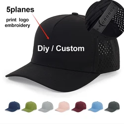 Adjustable Custom Logo Men's Baseball Cap Sport Hat for Hiking Mesh Trucker Caps Unisex Embroidery logo for Women