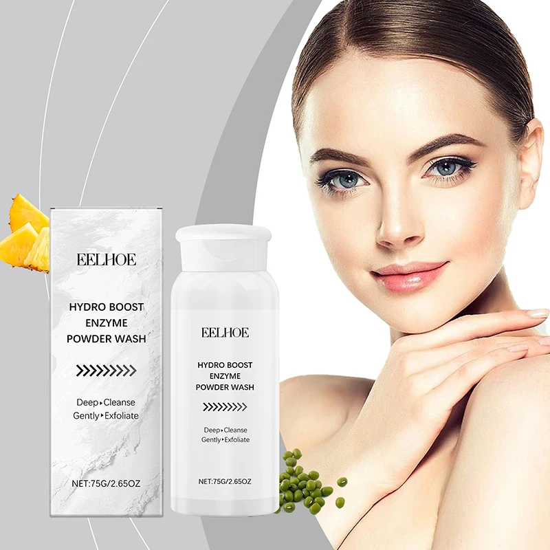 

Facial Cleansing Powder Wash Skin Oil Control Clean Facial Spots Pimples Treatment Moisturizing Shrink Pores Face Wash Powder