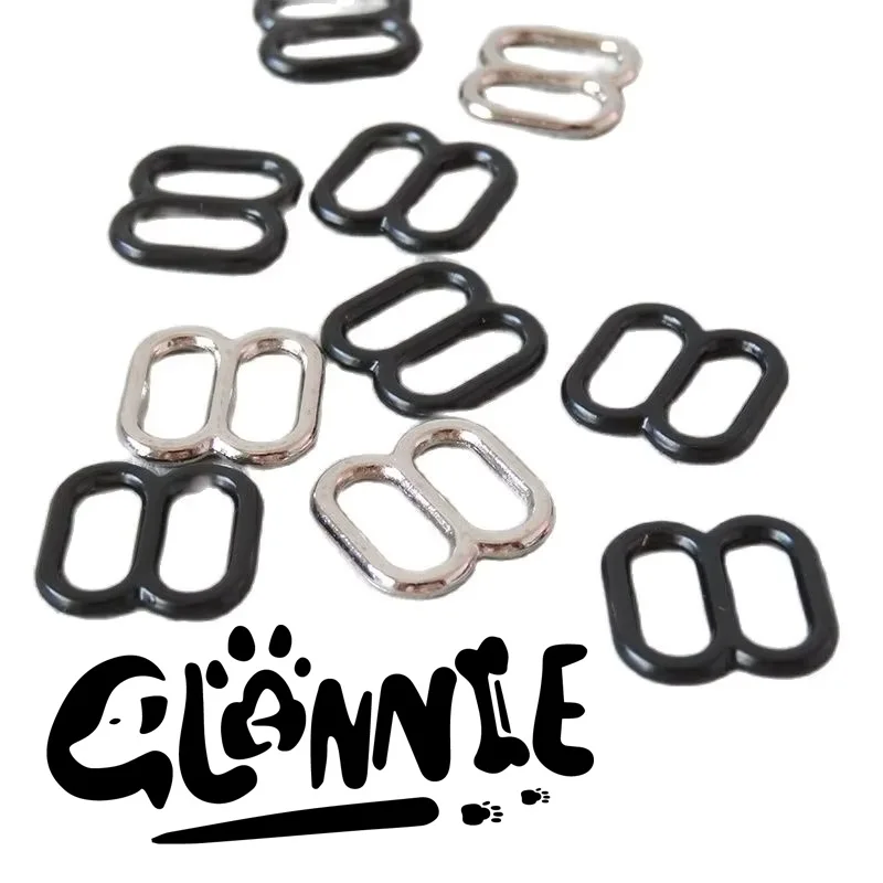

100 шт. металлических пряжек-регуляторов 10 мм для строп, аксессуаров для сумок, регулируемых ремней, ошейников для собак и кошек, фурнитуры для одежды