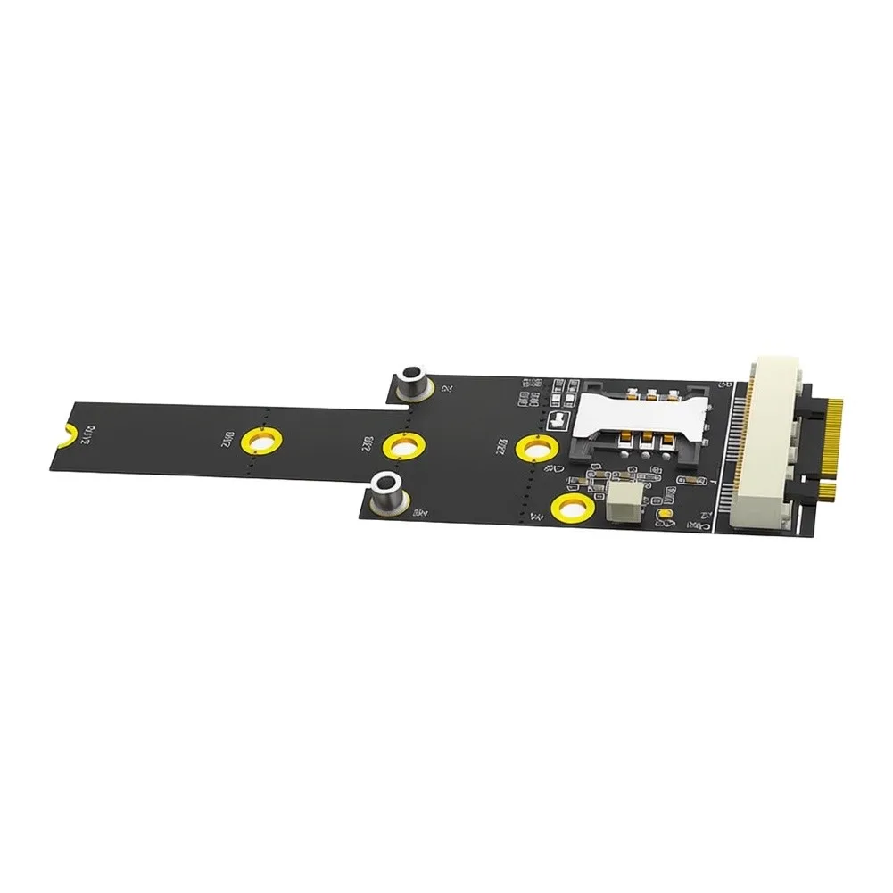 For M.2 Key M To Mini PCI E Adapter With SIM Slot For 4G 5G For Lte Module Support 2242 2260 2280 22110 For Industrial PC DIY