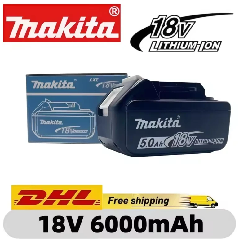 

Genuine Makita 6Ah，for Makita 18V tool Battery BL1840 BL1830B BL1850B BL1850 BL1860 BL1815 Replacement Lithium Battery