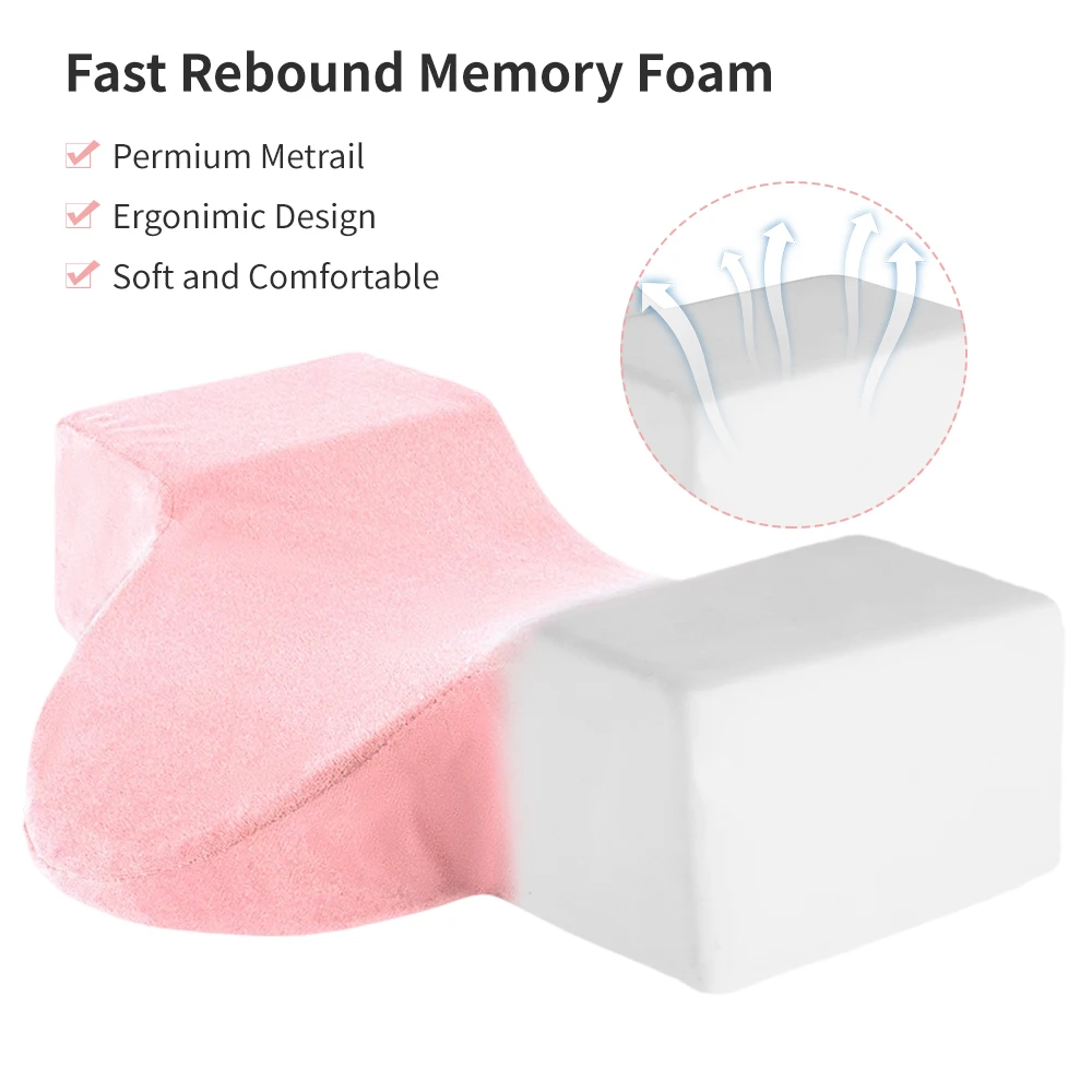 속눈썹 베개 목 지지대 핑크 속눈썹 연장 액세서리 목 베개 메모리 폼 U자형 베개 2026