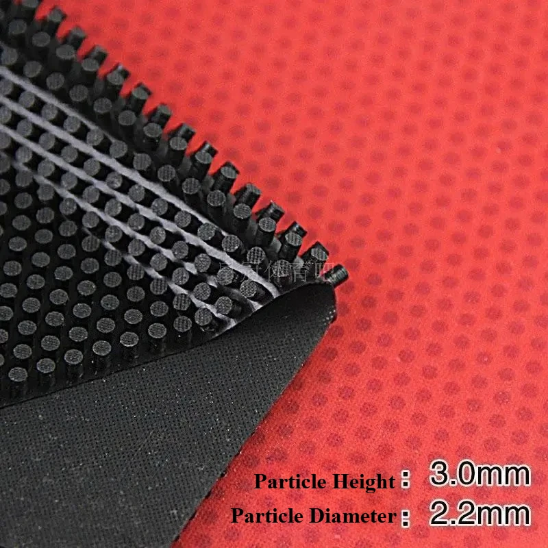 REACH C-801 Table Tennis Rubber OX 3.0mm Height Big Particles Long Pimples Table Tennis Rubber Without Sponge Defensive & Attack
