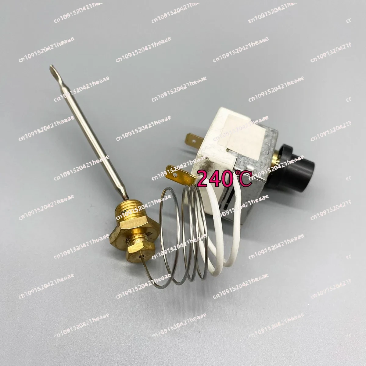 مناسبة لقطع غيار المقلاة العالمية التحكم في درجة الحرارة 240C 250V 16A 240 درجة ترموستات مع صامولة معدنية نحاسية #2