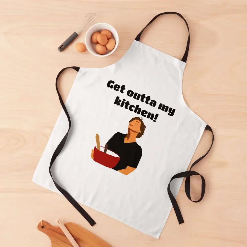 Get Out of My Kitchen Apron Kitchen For Women for home useful pieces men's barbecue Apron