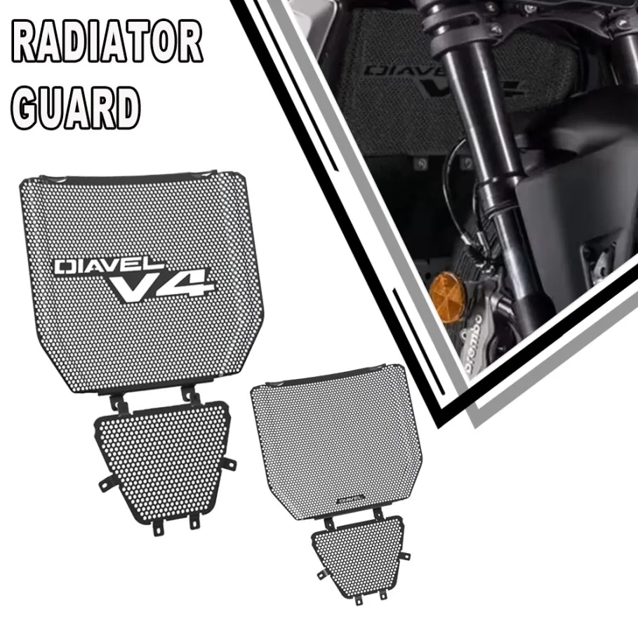 

For Ducati Diavel V4 2023 2024 Motorcycle Accessories Diavel V4 Aluminum Radiator Guard Protector Grille Cover Protection Parts