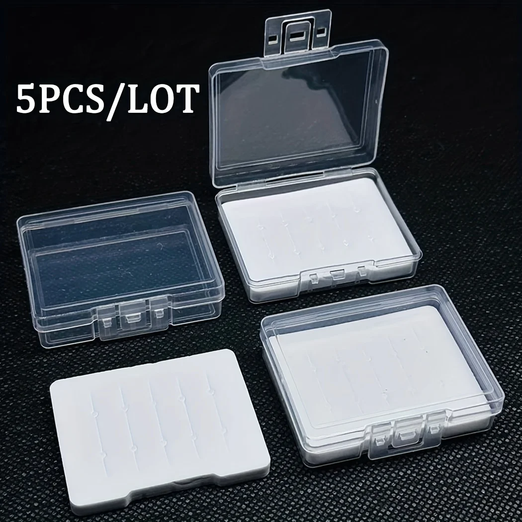 5Pcs/lot Fly Fishing Box Storage Case Fishing Lure Bait Transparent Tackle Boxes For Hooks Nymph  Streamer Fly Fishing