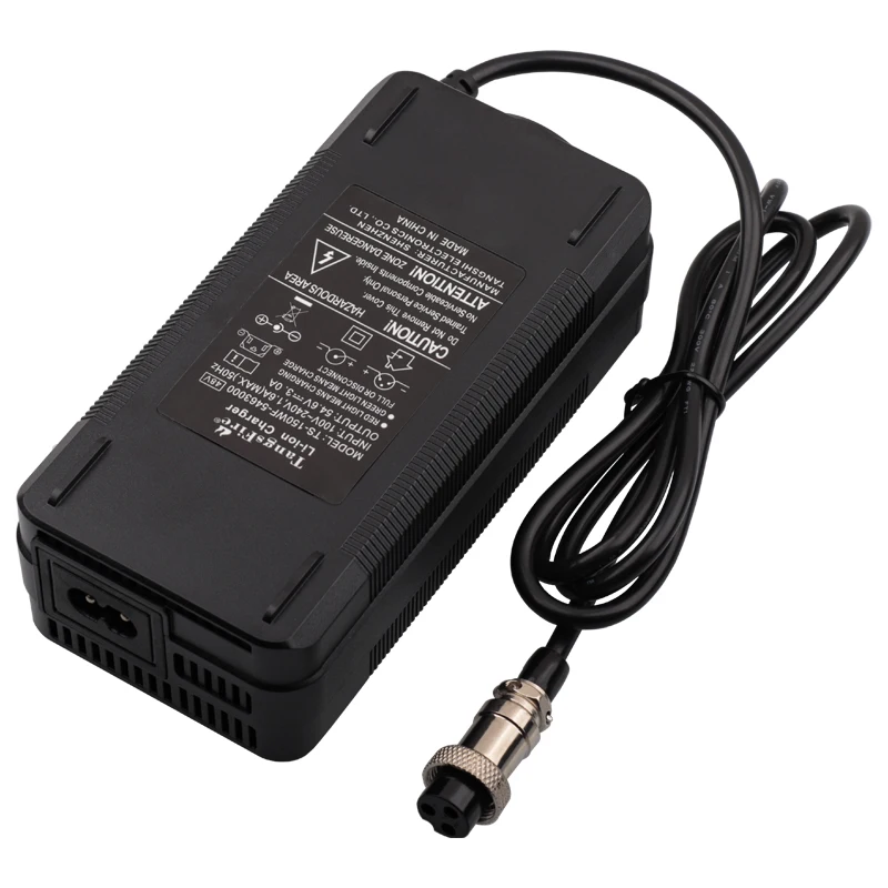 Output 54.6V 3A Li-ion Battery Charger 13Series For 48V Lithium Battery Pack Charger Selectable EU/US/AU/UK/KR High Quality Plug