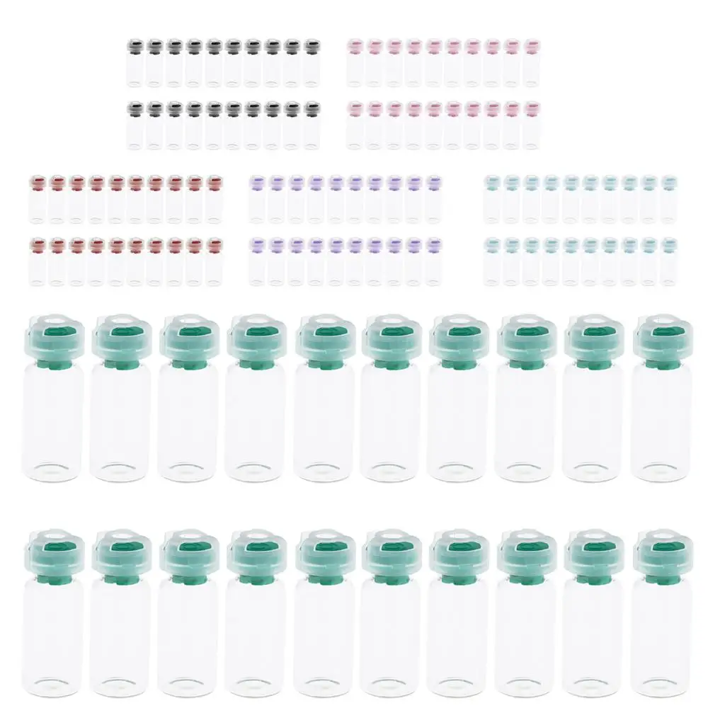Disposable Vials Septa Seals Injection Vials Empty Cosmetic Container Glass Travel Bottle for Fragrance