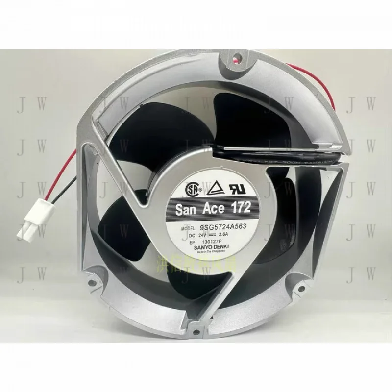 DDW   1PCS for SANYO SanAce172 9SG5724A563 DC24V 2.6A 2-wire  Inverter Fan 172*51 MM