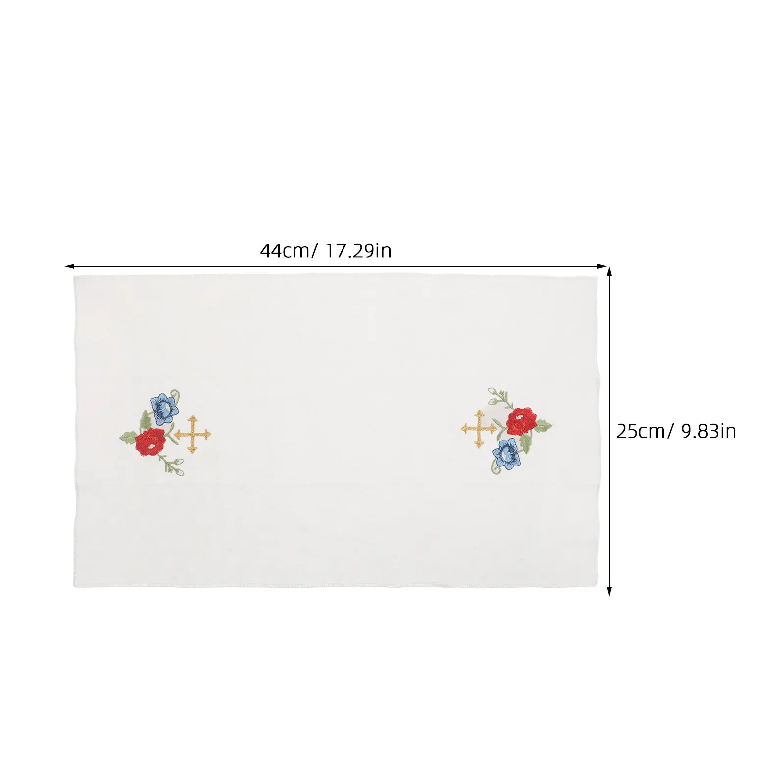 Catholic Church Altar Linen Holy Communion Table Cloth Cover Embroidered Center Cross Purificator for Mass Sacred Rites
